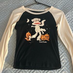 Paul Frank Black and Cream Mummy Long Sleeve Tee